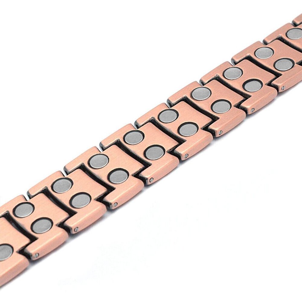 Copper Magnetic Link Bracelet Antique Copper Arthritis Pain Relieve Bracelet US